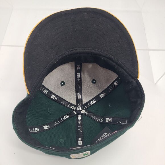Oakland A's New Era Official On-Field Cap Fitted Size 7 1/8 59FIFTY - Picture 7 of 7